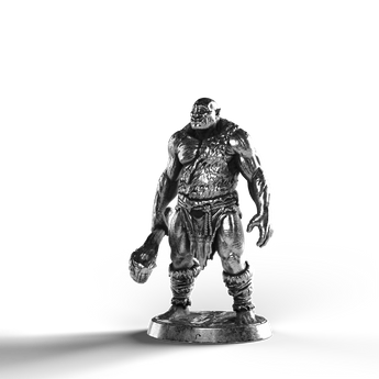Silver Statue of a Cyclops in 999 Fine Silver.