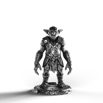 Silver Statue of a goblin crafted in 999 Fine Silver.