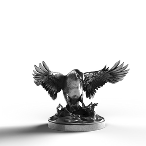 Silver Statue of a Mallard in flight, crafted in 999 Fine Silver.