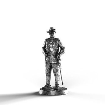 Silver Statue of Teddy Roosevelt, 999 Fine Silver