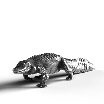 Alligator - SignalOaks Silver Statue