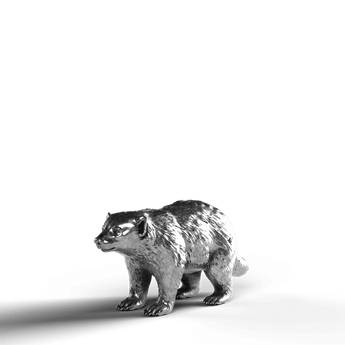 American Badger - SignalOaks Silver Statue