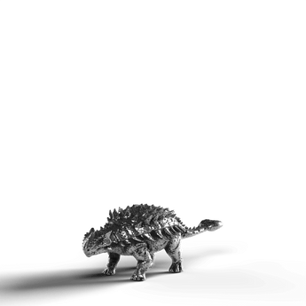 Ankylosaurus - SignalOaks Silver Statue