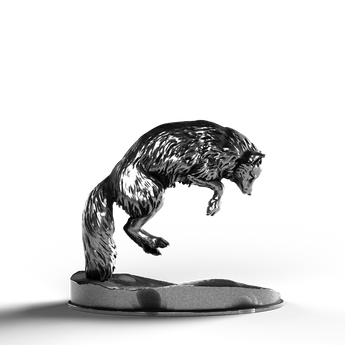 Arctic Fox - SignalOaks Silver Statue