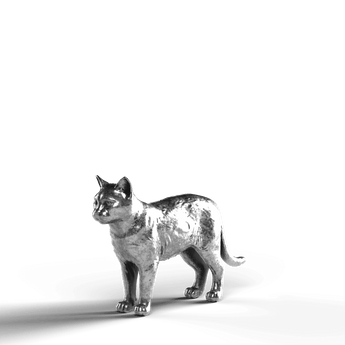 Bengal Cat - SignalOaks Silver Statue