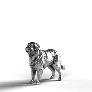 Bernese Mountain Dog - SignalOaks Silver Statue