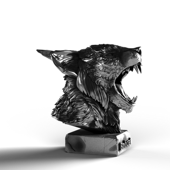 Bobcat Bust - SignalOaks Silver Statue
