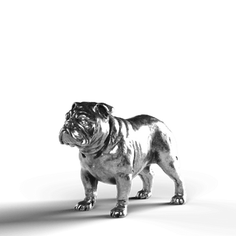 Bulldog - SignalOaks Silver Statue
