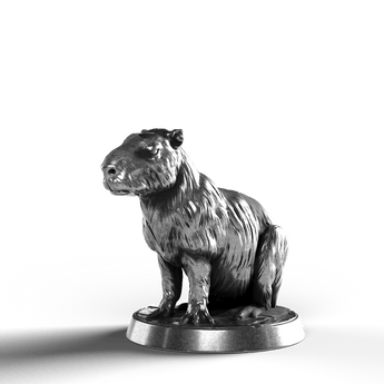 Capybara - SignalOaks Silver Statue