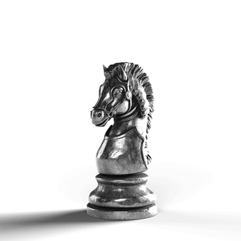 Chess Knight - SignalOaks Silver Statue