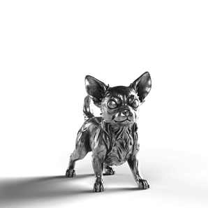 Chihuahua - SignalOaks Silver Statue
