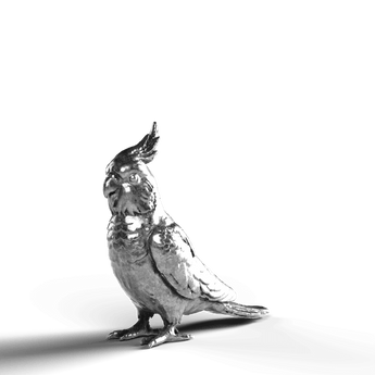 Cockatiel - SignalOaks Silver Statue
