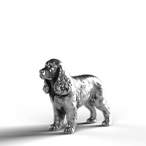 Cocker Spaniel - SignalOaks Silver Statue