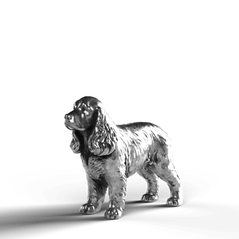 Cocker Spaniel - SignalOaks Silver Statue