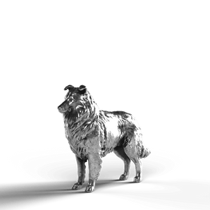 Collie - SignalOaks Silver Statue