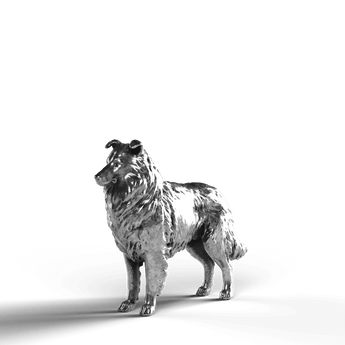 Collie - SignalOaks Silver Statue