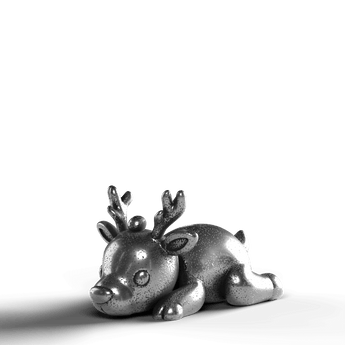 Cute Reindeer - SignalOaks Silver Statue