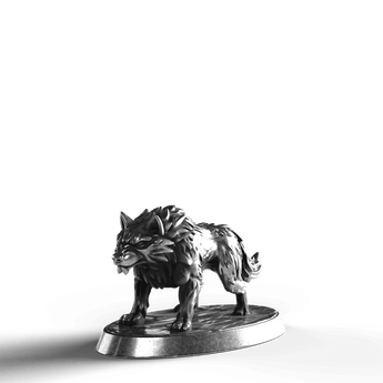 Dire Wolf - SignalOaks Silver Statue