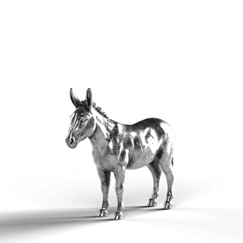 Donkey - SignalOaks Silver Statue