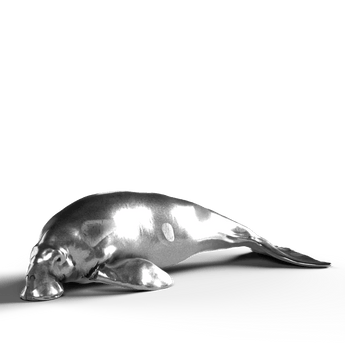 Dugong - SignalOaks Silver Statue