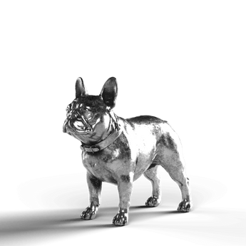 French Bulldog - SignalOaks Silver Statue