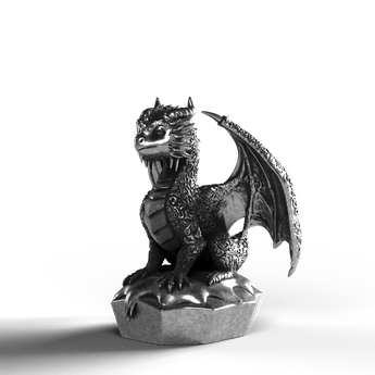 Frost Dragon - SignalOaks Silver Statue