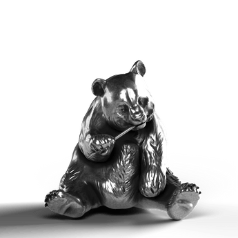 Giant Panda - SignalOaks Silver Statue