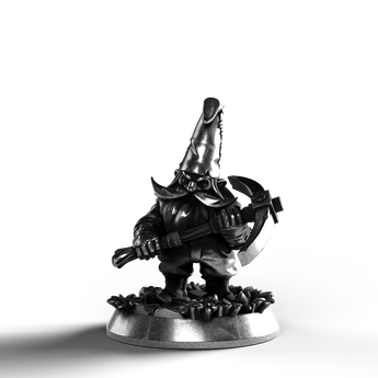 Gnome Miner - SignalOaks Silver Statue