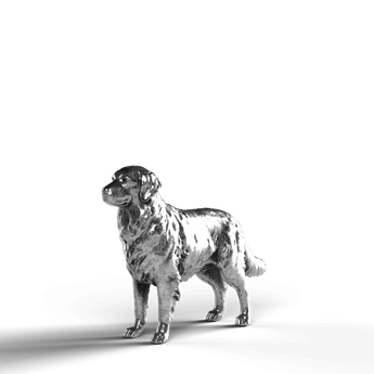 Golden Retriever - SignalOaks Silver Statue