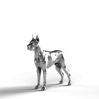 Great Dane - SignalOaks Silver Statue