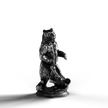 Grizzly - SignalOaks Silver Statue