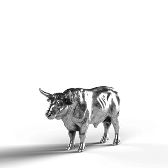 Gyr Bull - SignalOaks Silver Statue