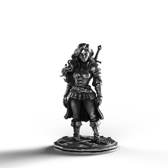 Half Elf Warde - SignalOaks Silver Statue