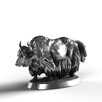 Himalayan Yak - SignalOaks Silver Statue