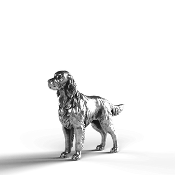 Irish Setter - SignalOaks Silver Statue