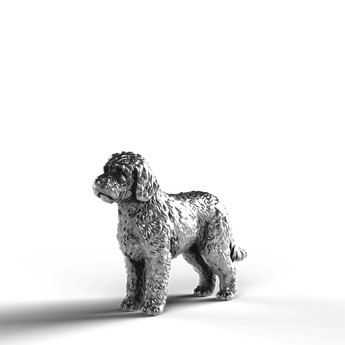 Labradoodle - SignalOaks Silver Statue