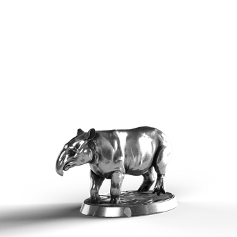 Malayan Tapir - SignalOaks Silver Statue