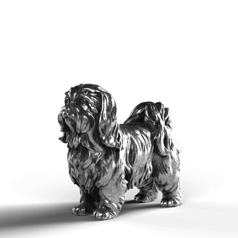 Maltese Dog - SignalOaks Silver Statue