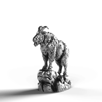 Mountain Goat - SignalOaks Silver Statue