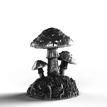Mushroom Cluster - SignalOaks Silver Statue