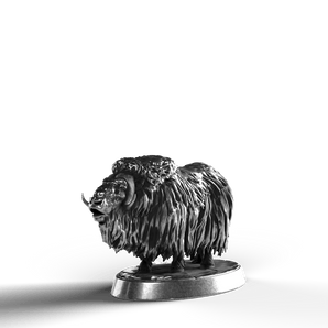 Musk Ox - SignalOaks Silver Statue