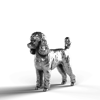 Poodle - SignalOaks Silver Statue