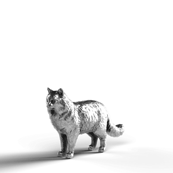 Ragdoll Cat - SignalOaks Silver Statue
