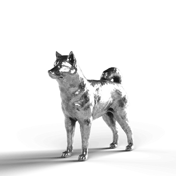 Shiba Inu - SignalOaks Silver Statue