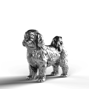 Shih Tzu - SignalOaks Silver Statue