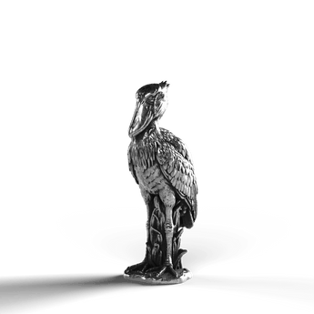 Shoebill - SignalOaks Silver Statue
