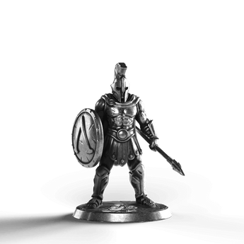 Spartan Warrior - SignalOaks Silver Statue