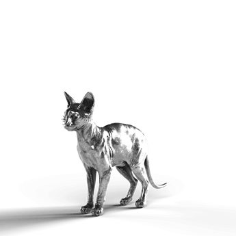 Sphynx Cat - SignalOaks Silver Statue