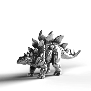 Stegosaurus - SignalOaks Silver Statue