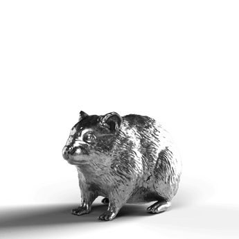Syrian Hamster - SignalOaks Silver Statue